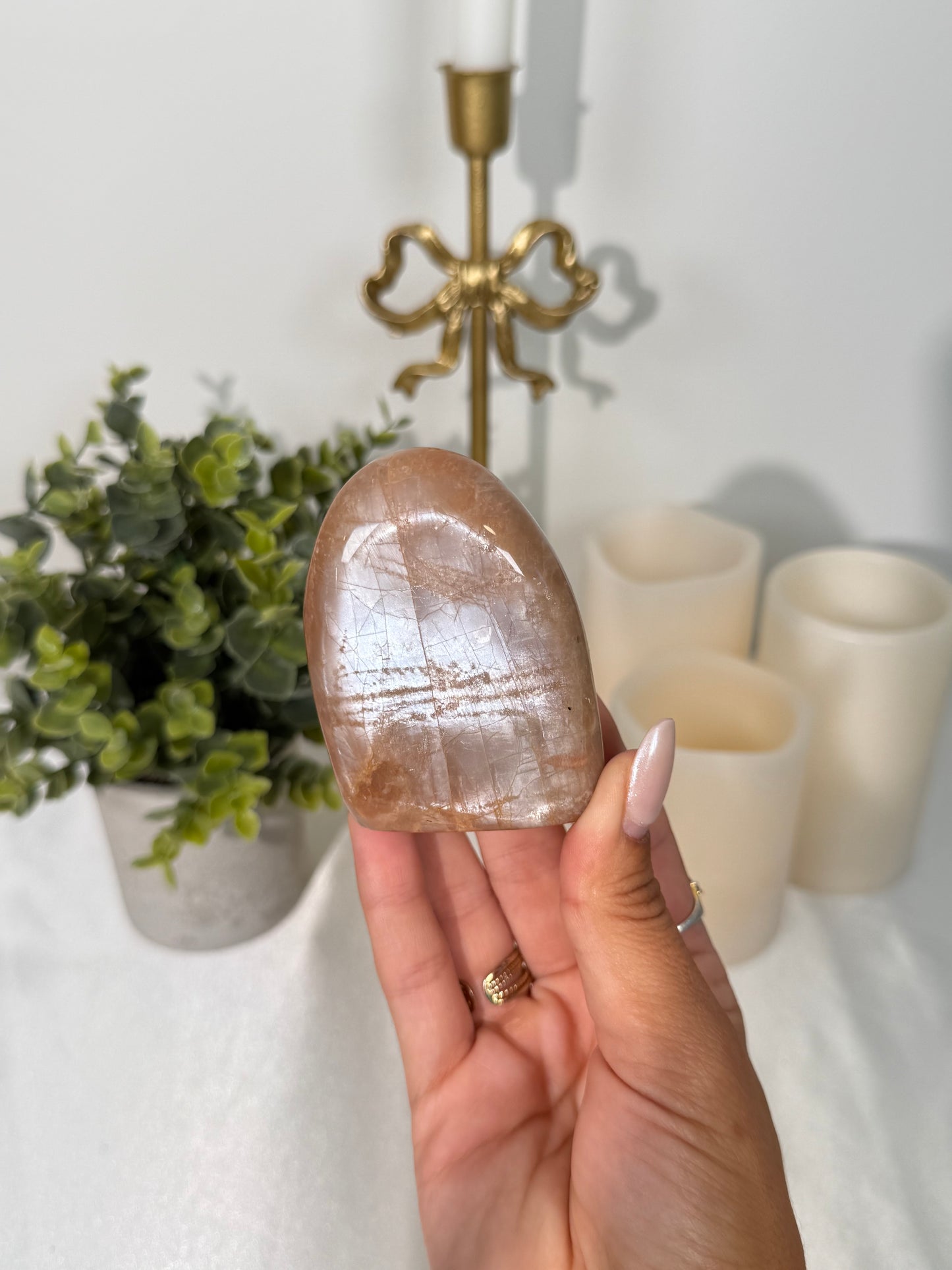 Peach Moonstone Freeform (15b)