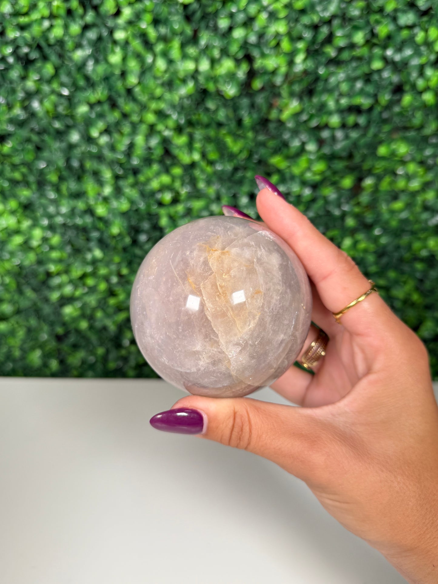 Lavender Rose Quartz Sphere (56y)