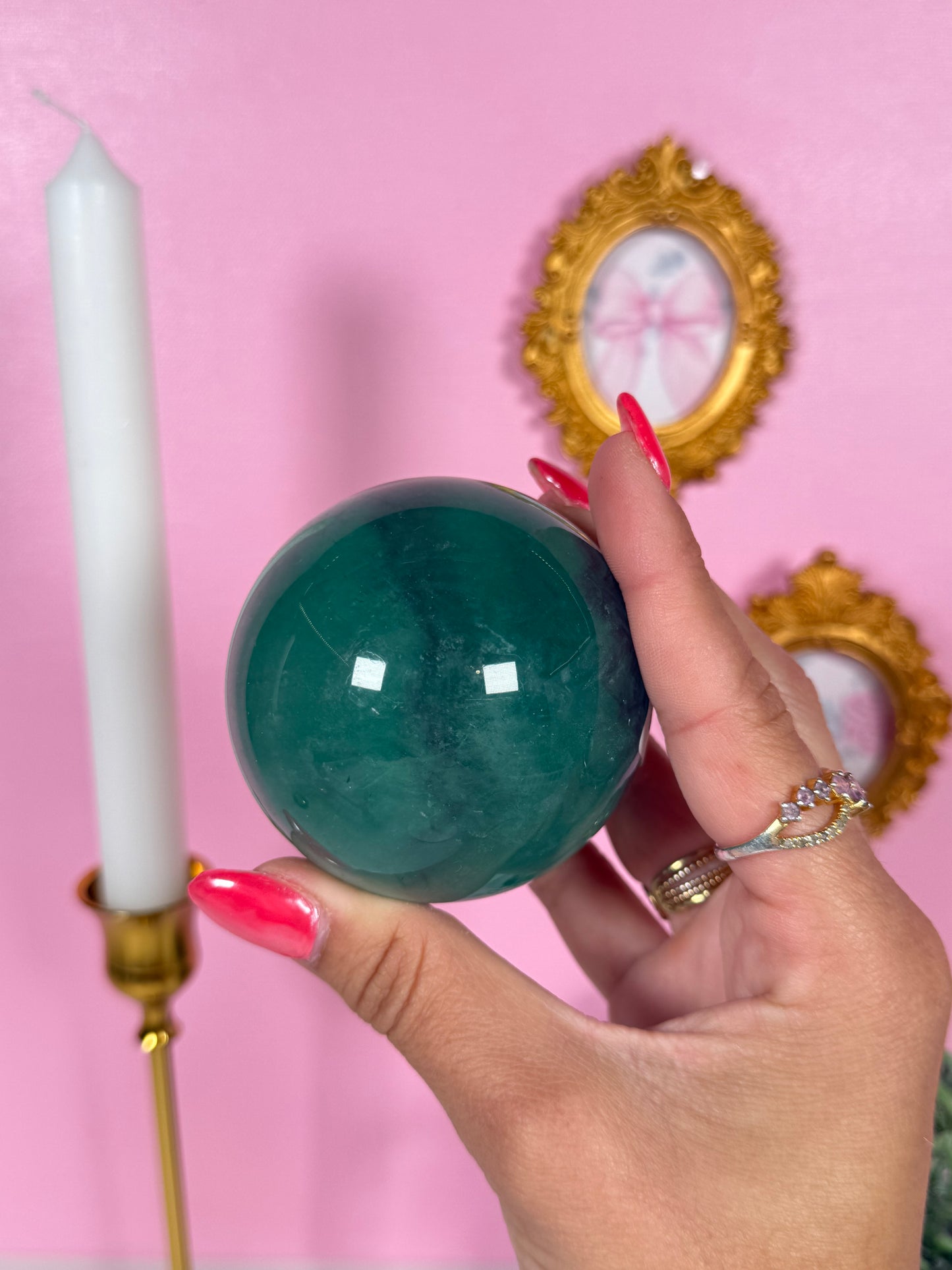 Rainbow Fluorite Sphere (40)