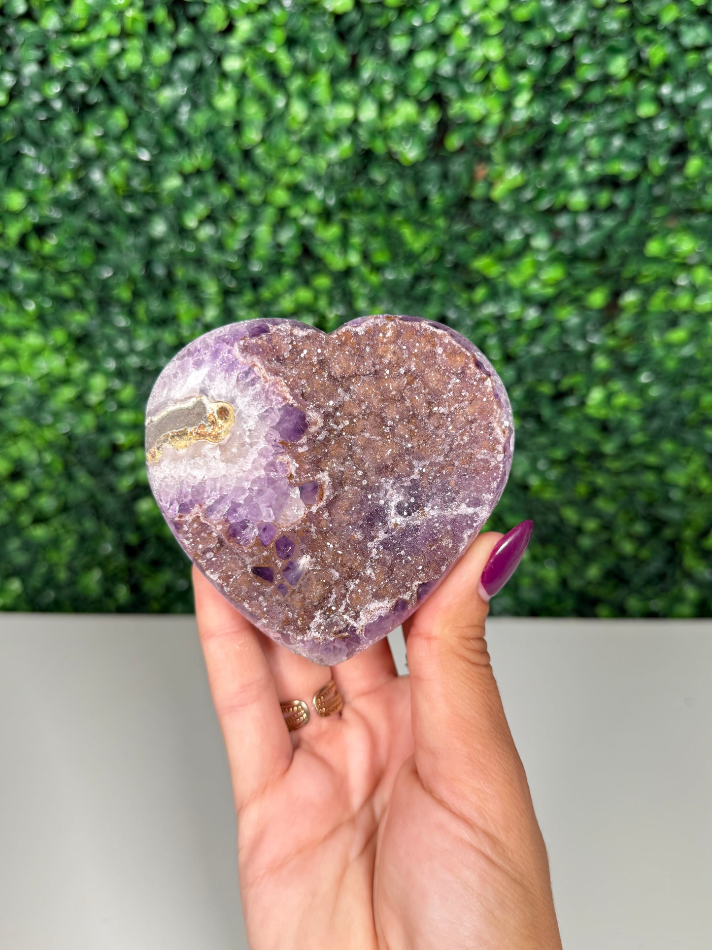 Rainbow Amethyst Heart (80n)