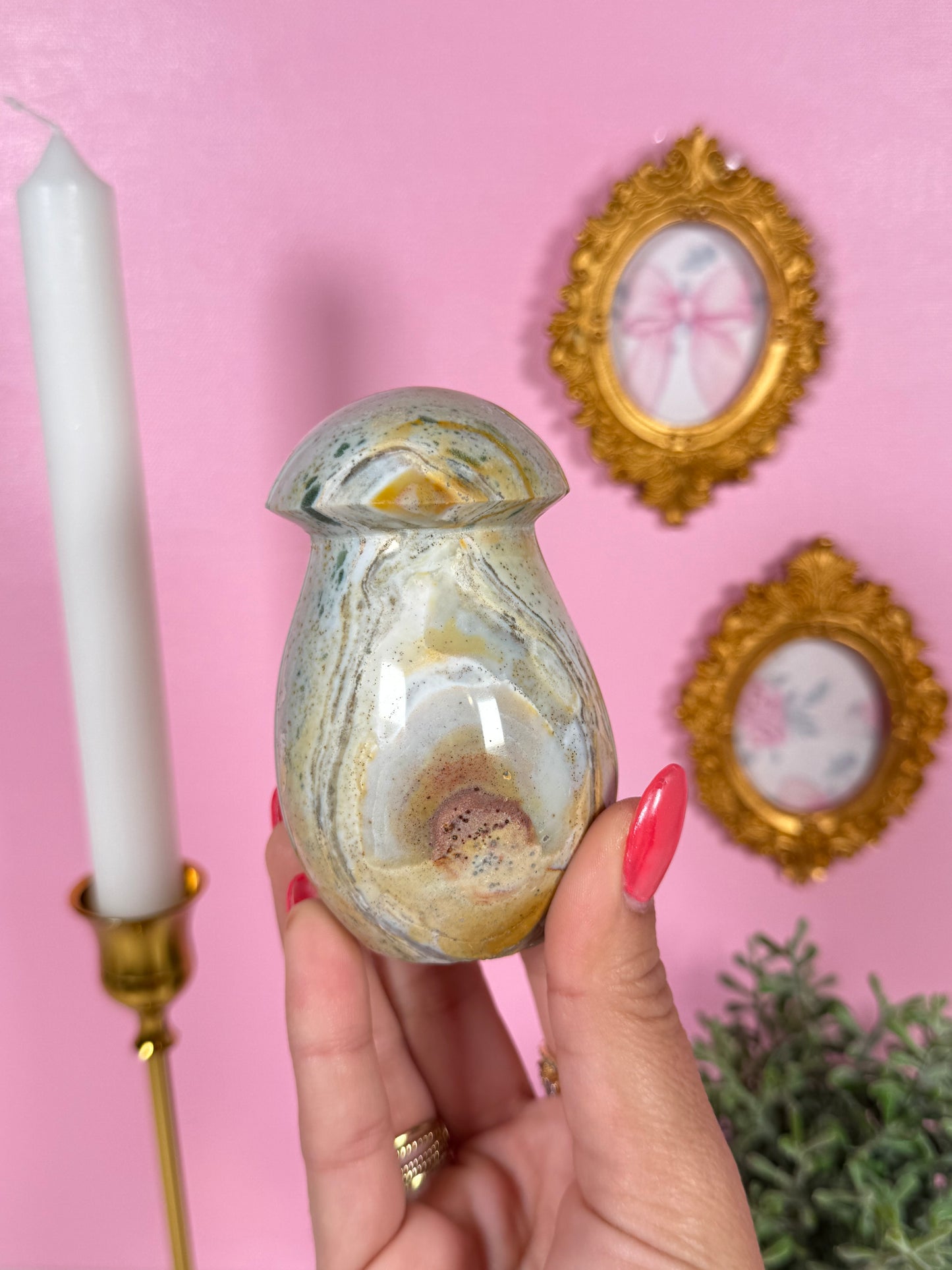 Sea Jasper Mushroom (30b)