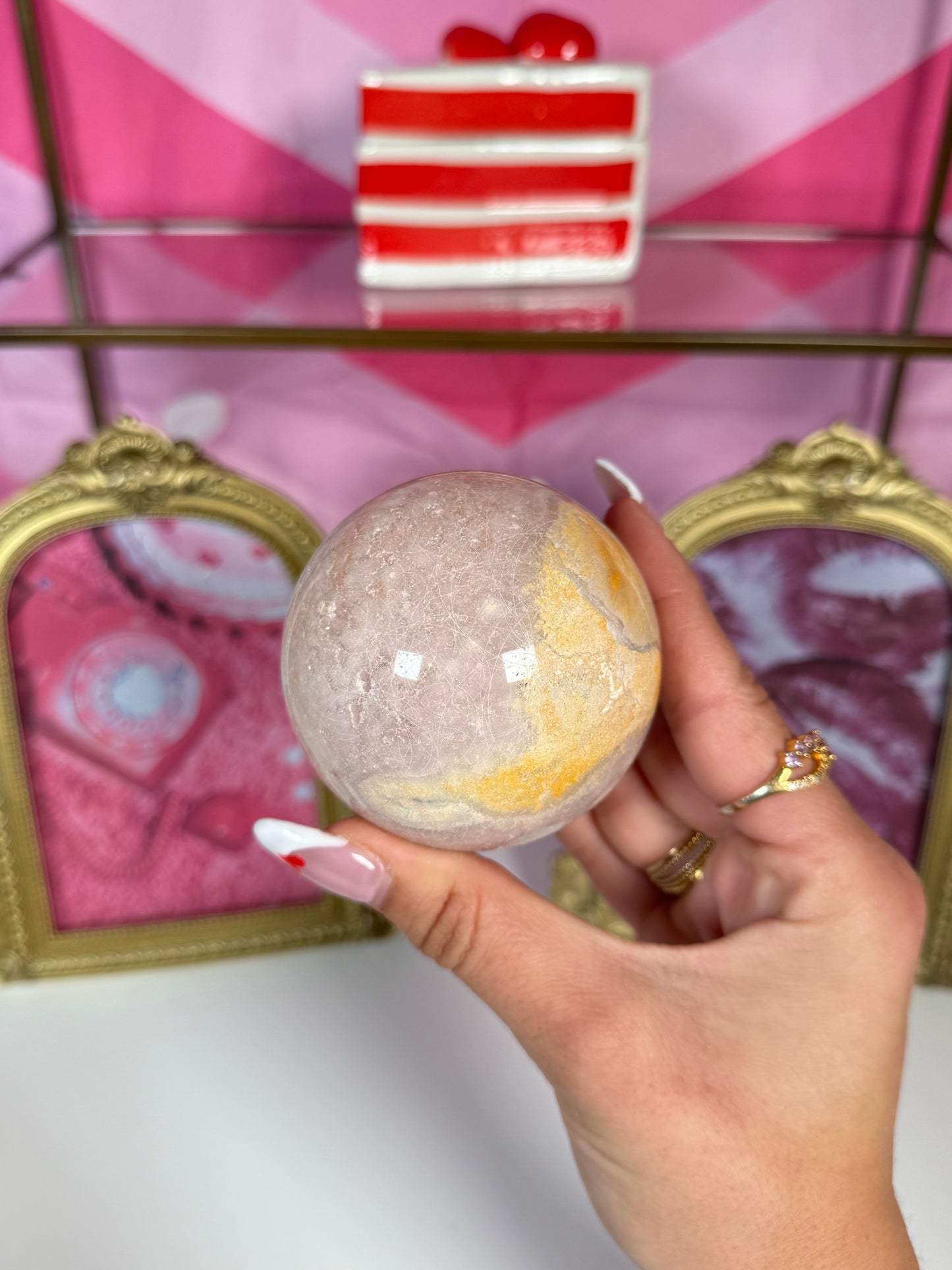Pink Amethyst Sphere (48d)