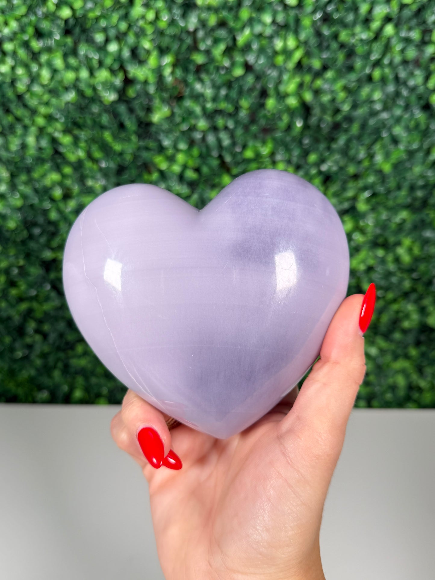 Big Lavender Fluorite Heart (330s)