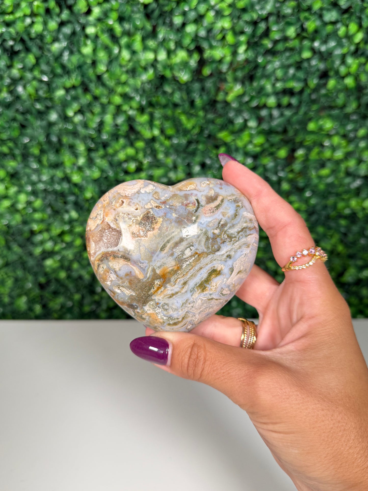 Sea Jasper Heart (29g)