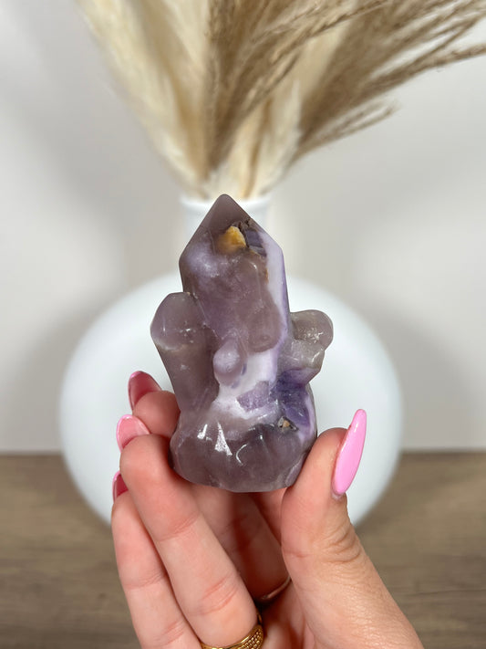 Fluorite Crystal Carving (26g)