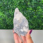 Blue Chalcedony with Apophyllite Cutbase (56a)