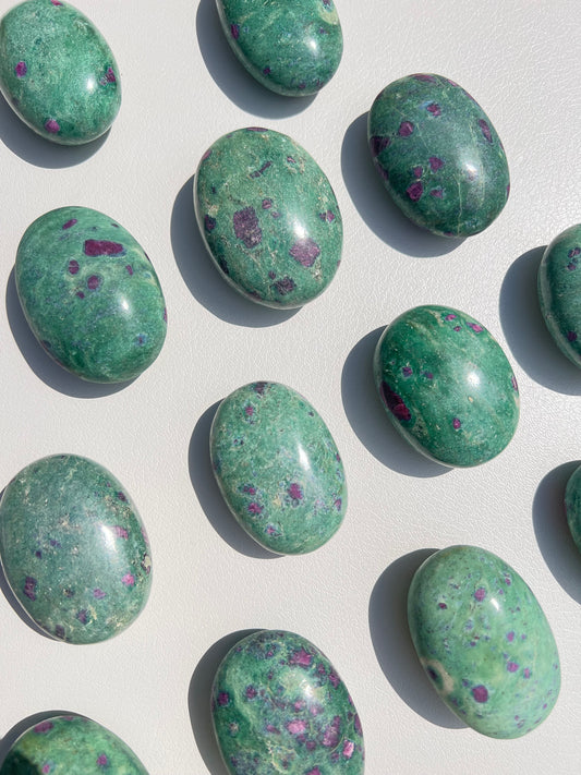 Ruby in Fuchsite Palmstone