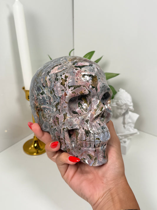Sea Jasper Skull (333)