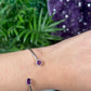 Amethyst Bangle Bracelet (44j)