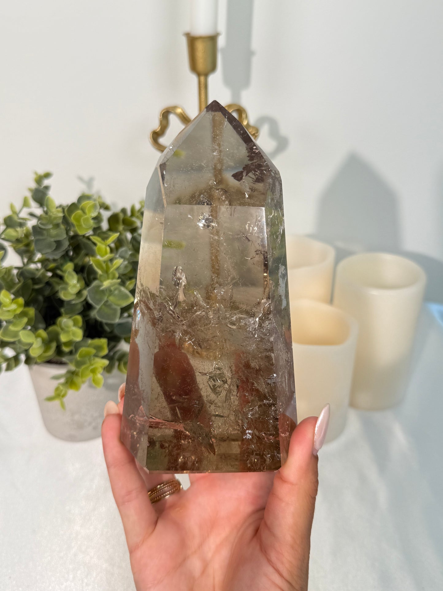 Smokey Quartz Tower (297)