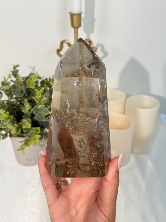 Smokey Quartz Tower (297)