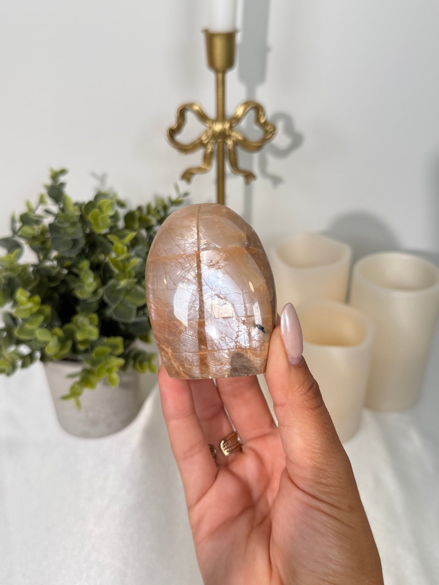 Peach Moonstone Freeform (15h)