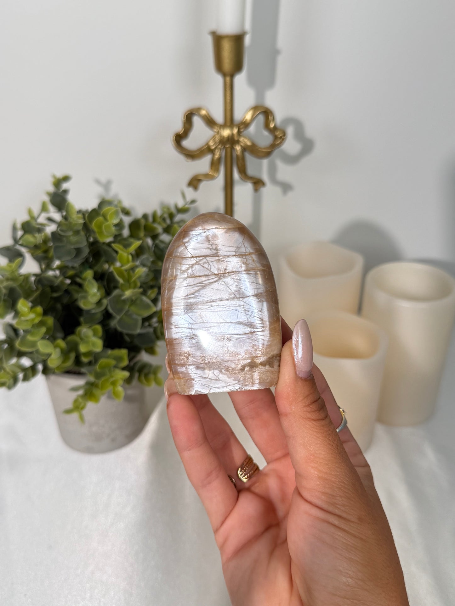 Peach Moonstone Freeform (13j)