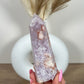 Pink Amethyst Flower Agate Tower (14a)