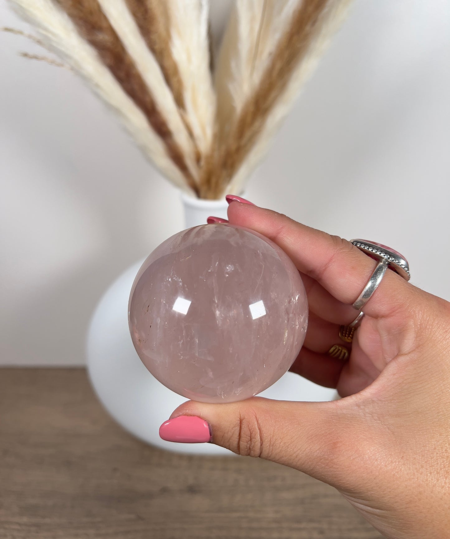 Rose Quartz Sphere (26e)