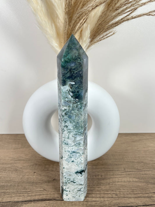 Huge Moss Agate Tower (60)