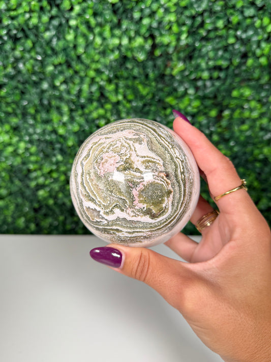 Sea Jasper Sphere (93p)