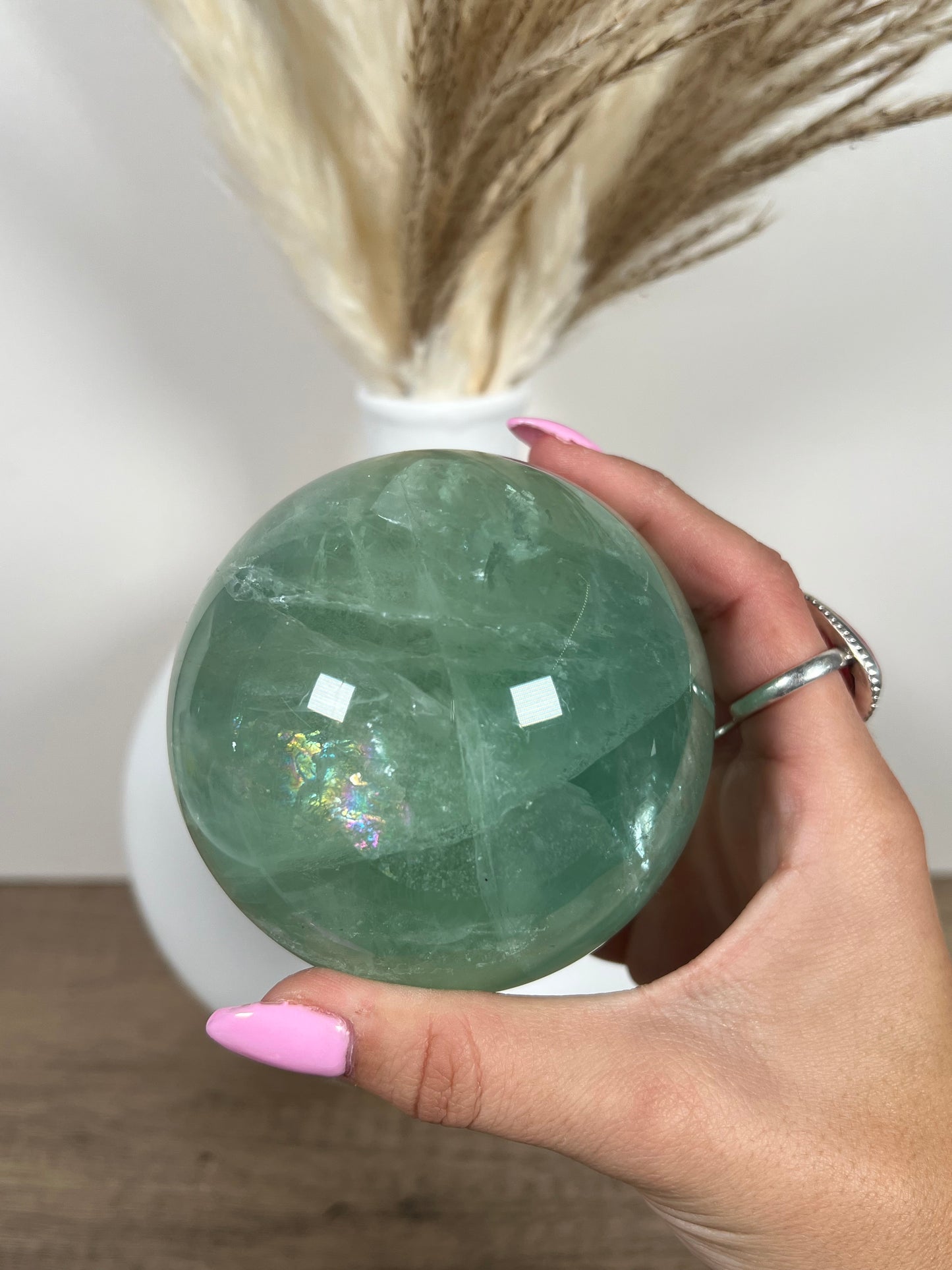 Green Fluorite Sphere (90)