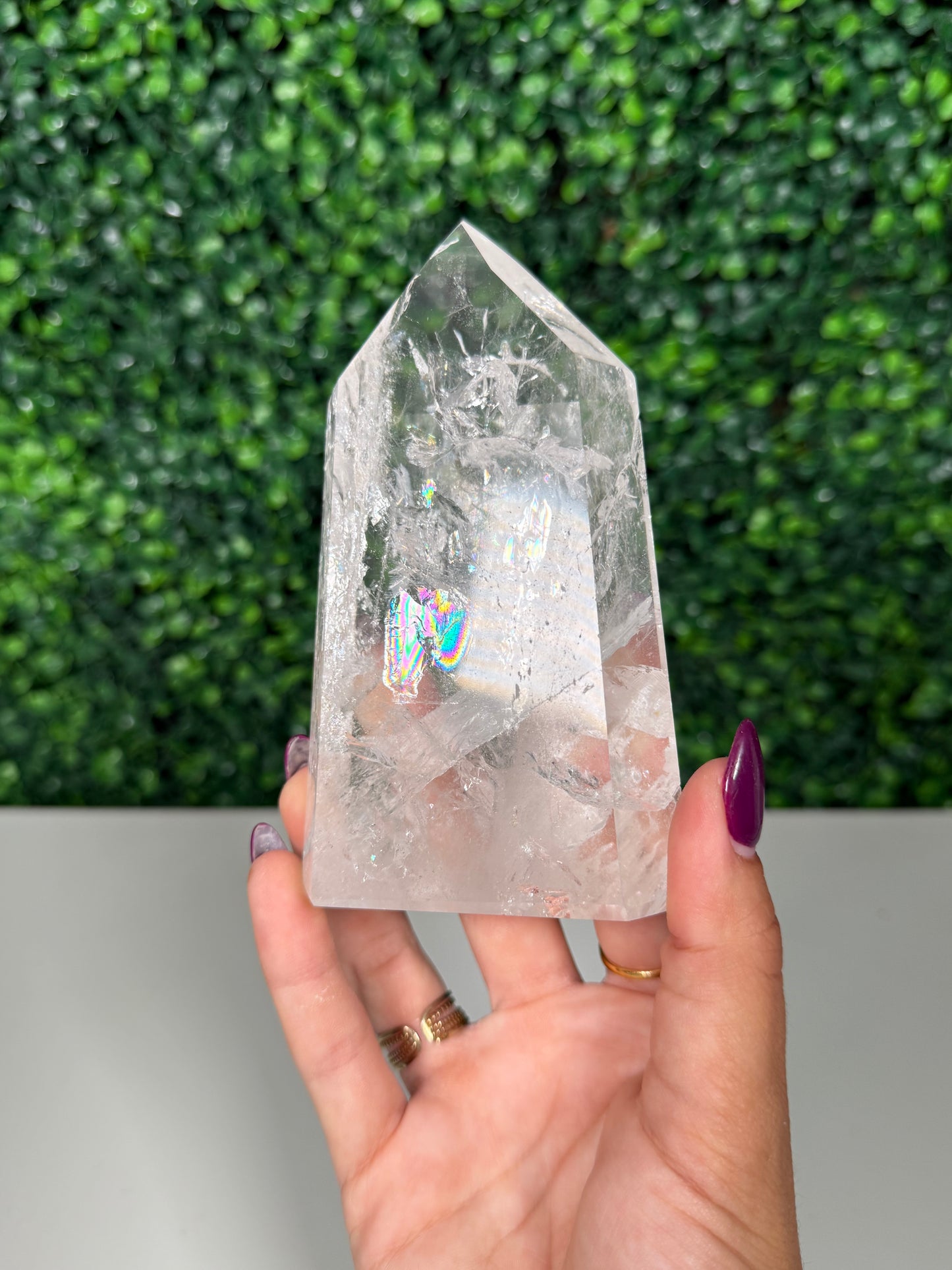 Clear Quartz Tower (84c)