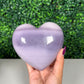 XL Puffy Lavender Fluorite Heart (350b)