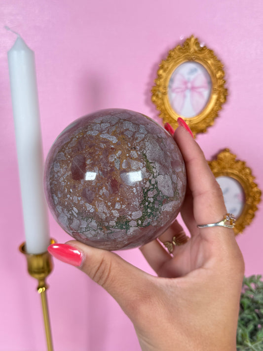 Sea Jasper Sphere (81G)