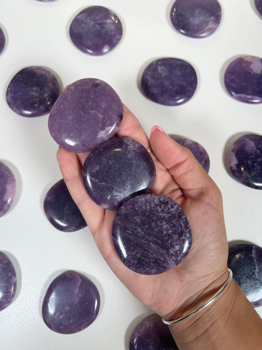 Lepidolite Flat Stone