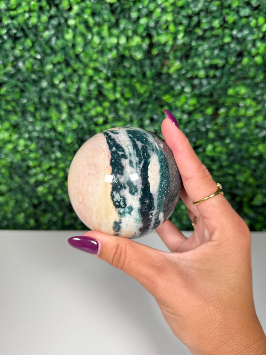 Sea Jasper Sphere (72)