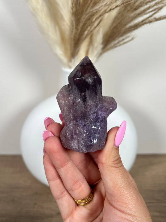 Fluorite Crystal Carving (26d)