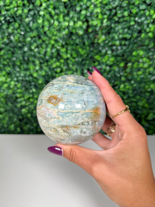 Sea Jasper Sphere (89)