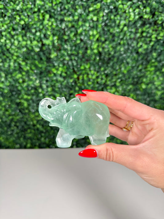 Fluorite Elephant (37b)