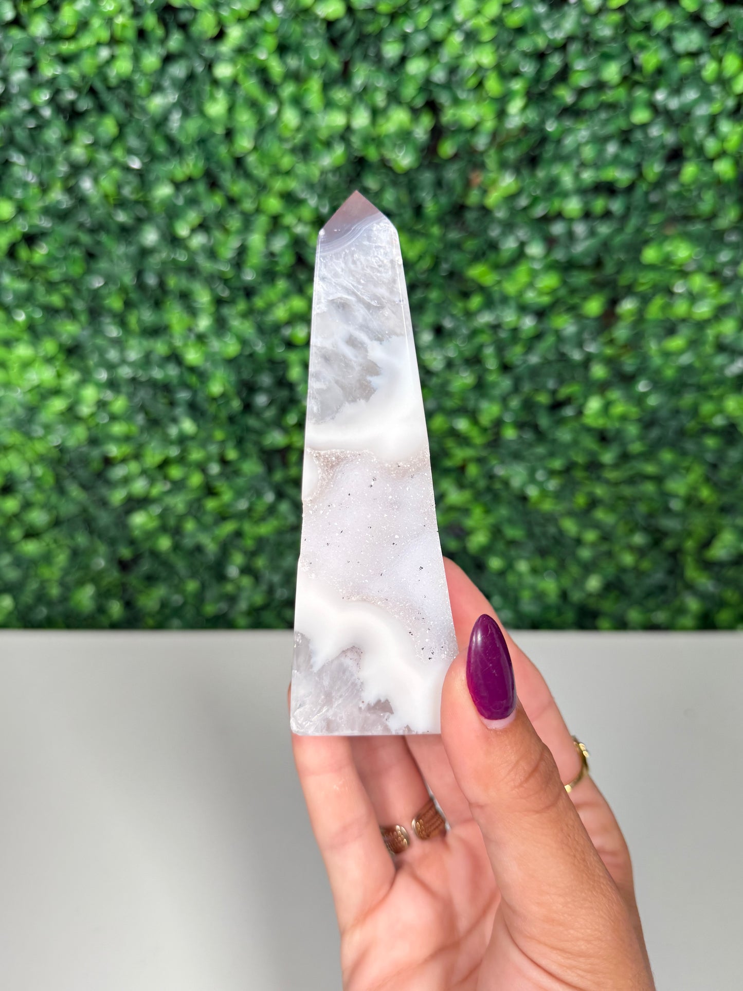 Druzy Agate Tower (42y)