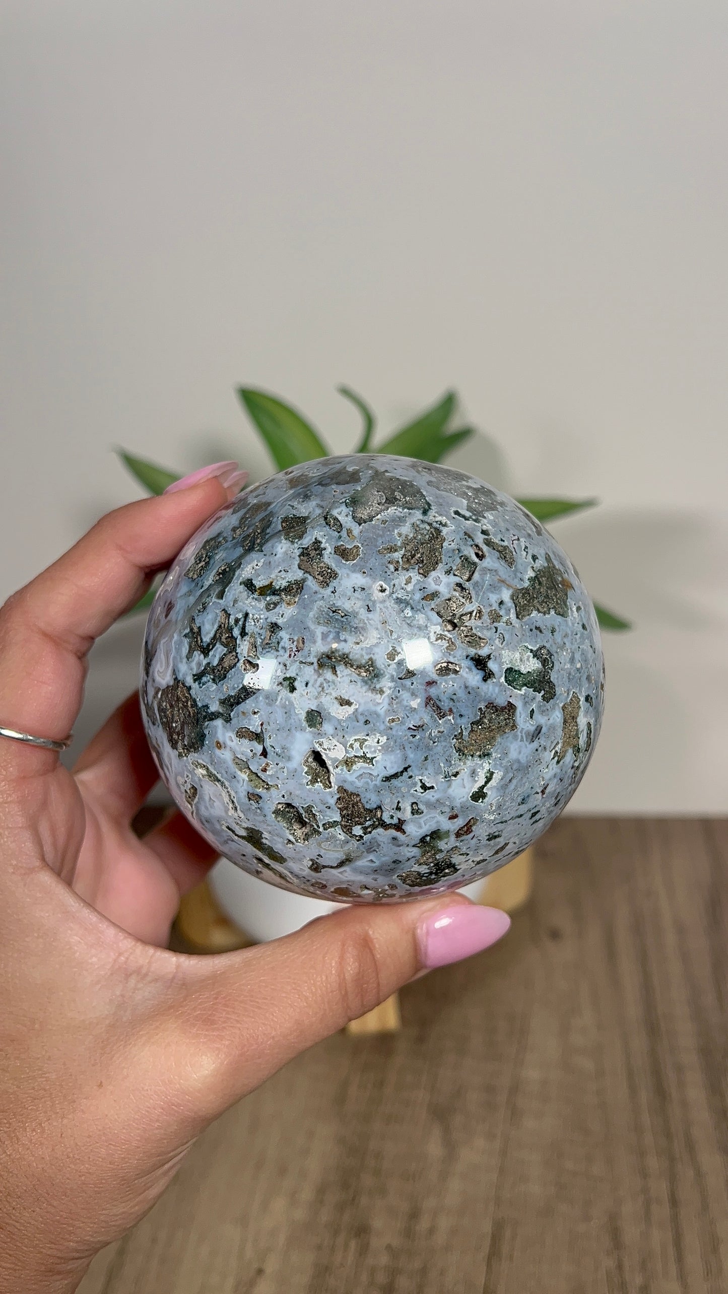 Cosmic Jasper Sphere (62c)