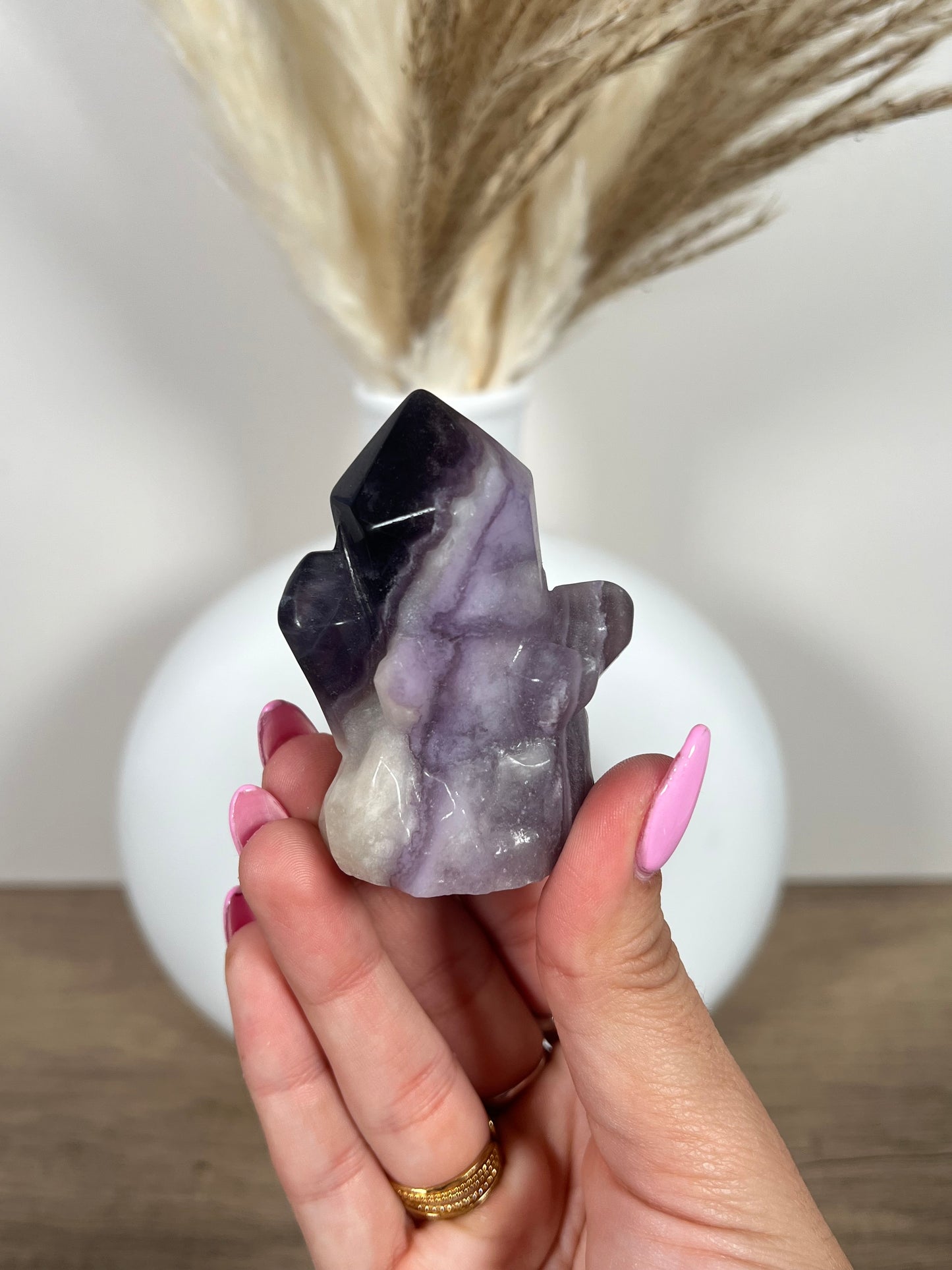 Fluorite Crystal Carving (26i)