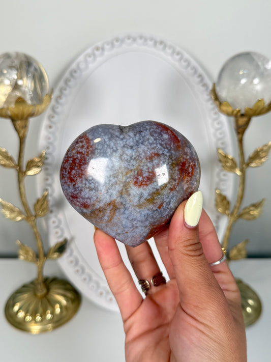 Sea Jasper Heart (24o)