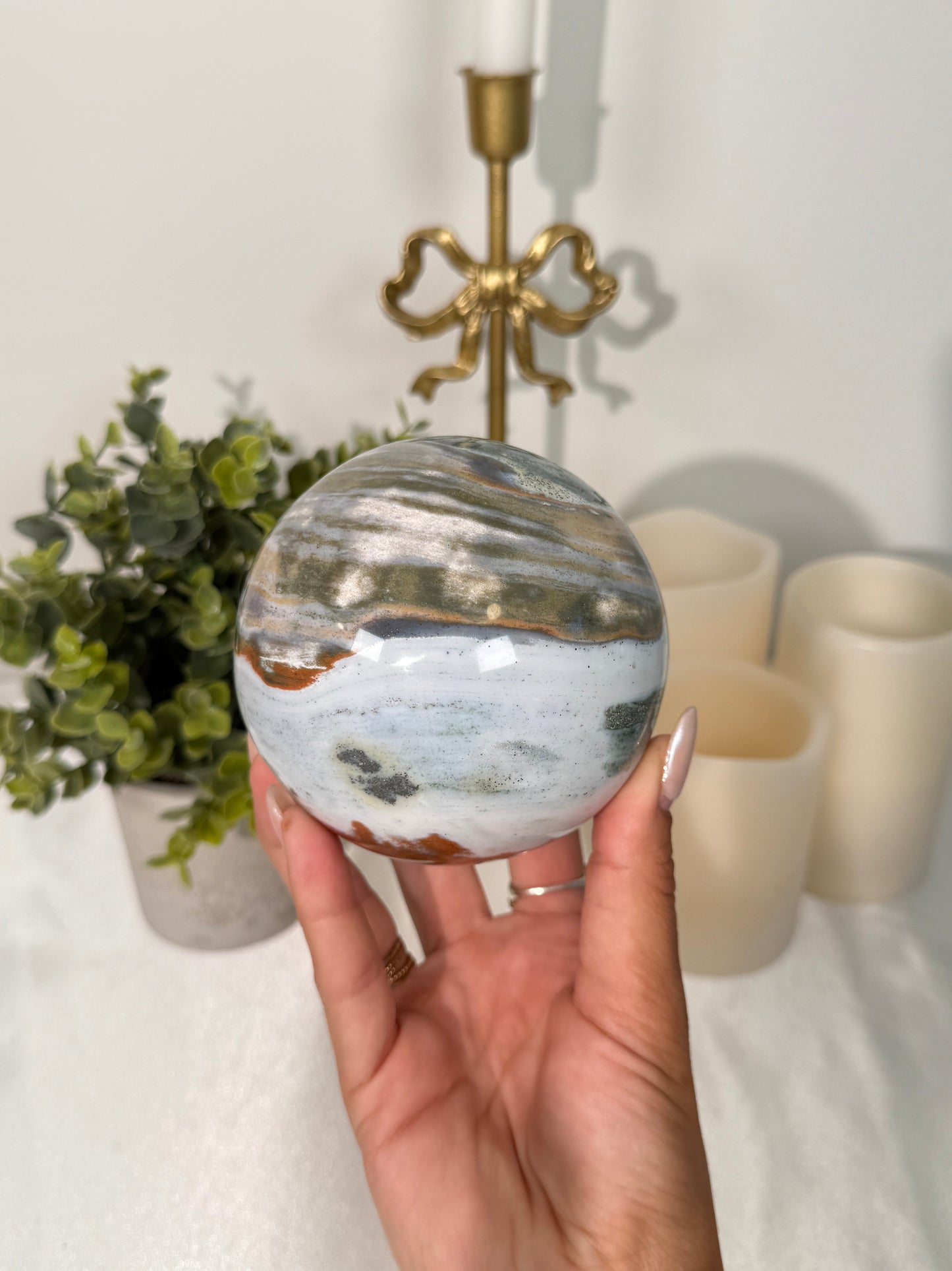 Sea Jasper Sphere (84)