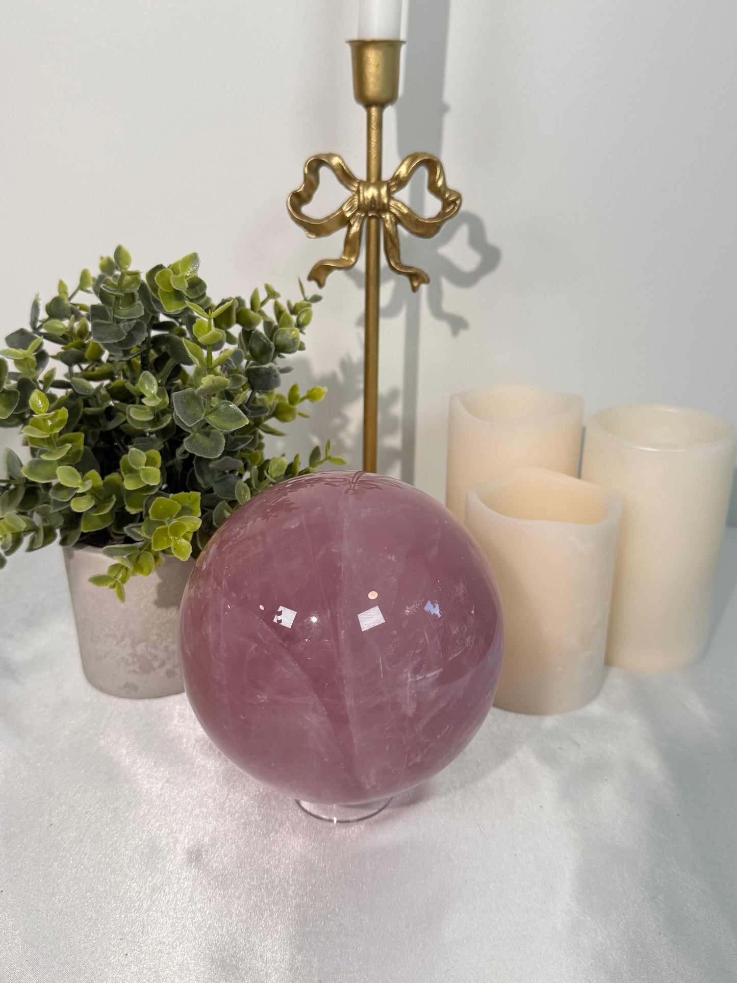 Statement Rose Quartz Sphere (684)