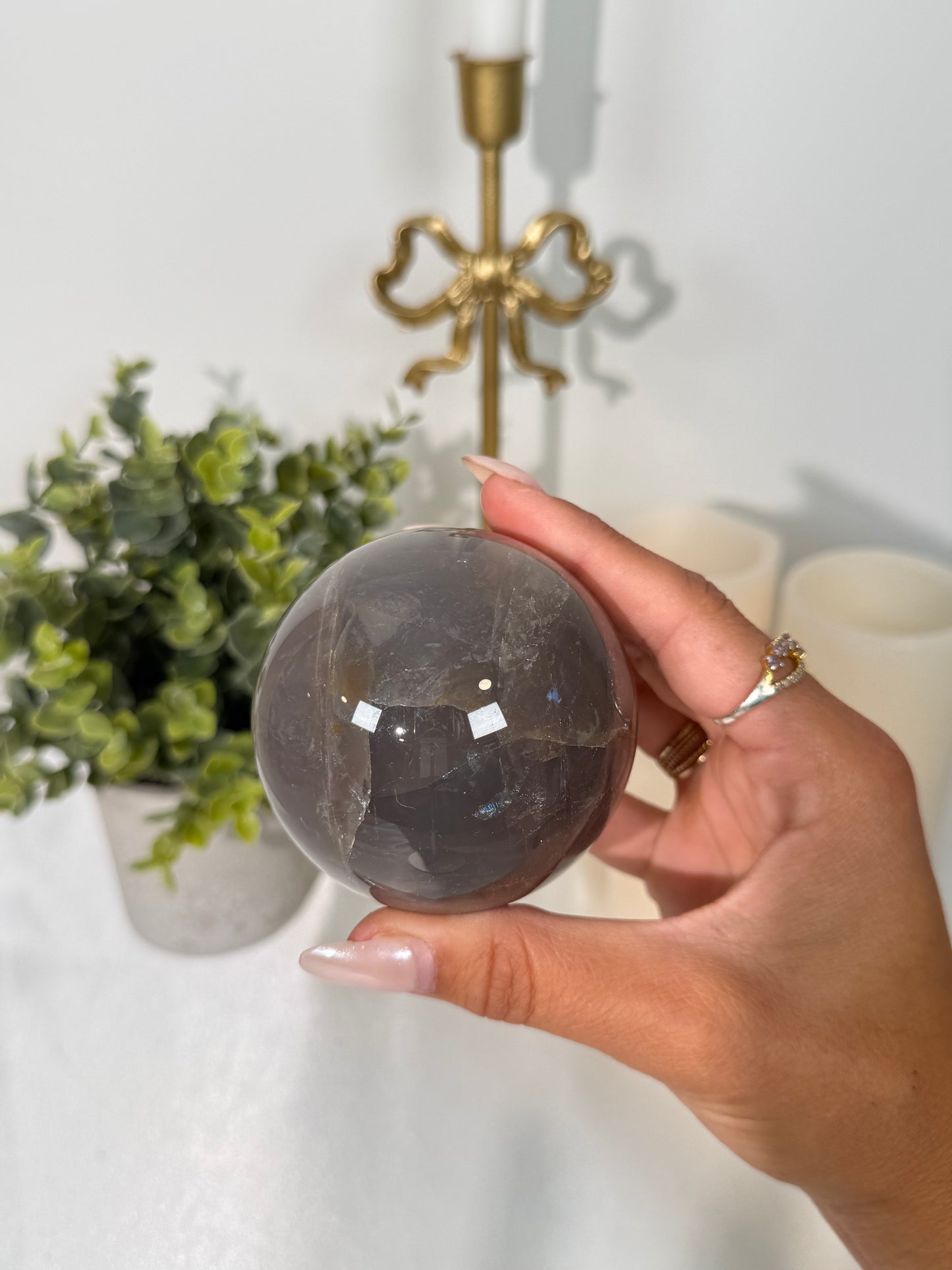 Lavender Rose Quartz Sphere (182)