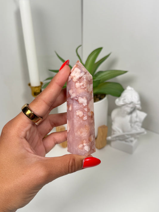 Carnelian x Flower Agate Tower (27)