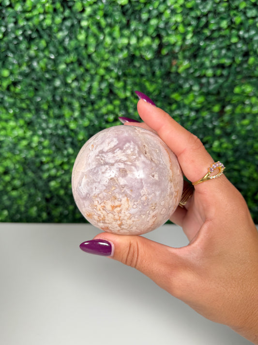 Flower Agate Sphere (46c)