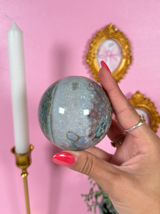 Sea Jasper Sphere (40)