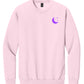 Aquamoon Crystals Light Pink Crew Sweatshirt