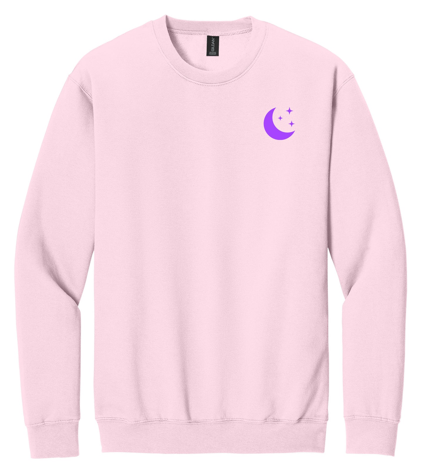 Aquamoon Crystals Light Pink Crew Sweatshirt