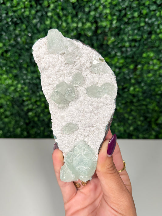 Green Apophylite Cluster (78p)
