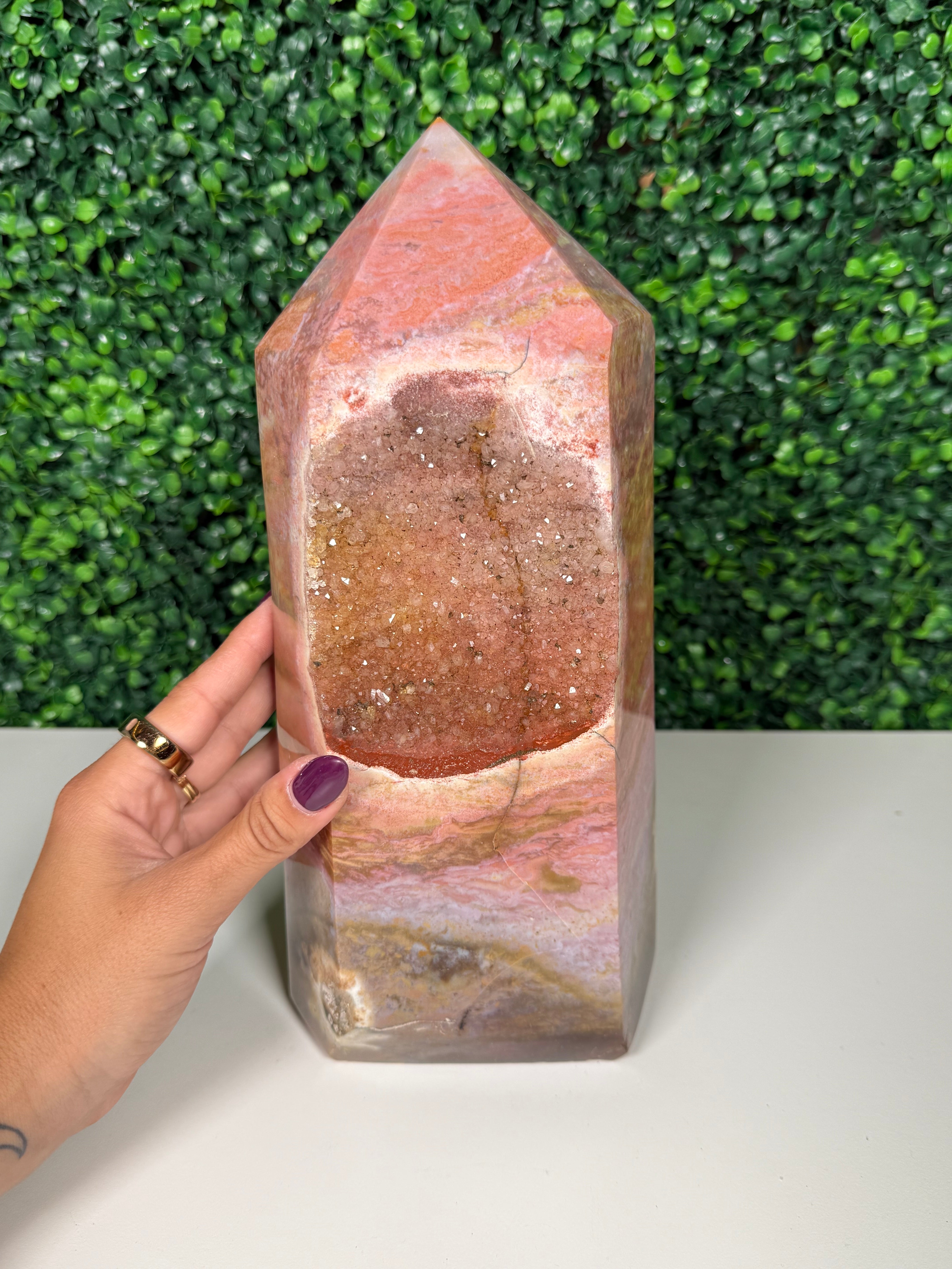 Sea Jasper Tower (933) – Aquamoon Crystals