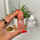 Carnelian x Flower Agate Tower (17p)