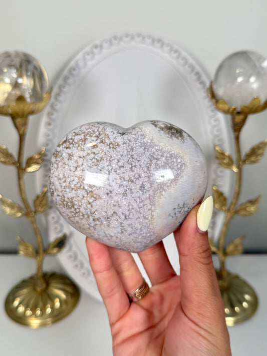 Sea Jasper Heart (42w)