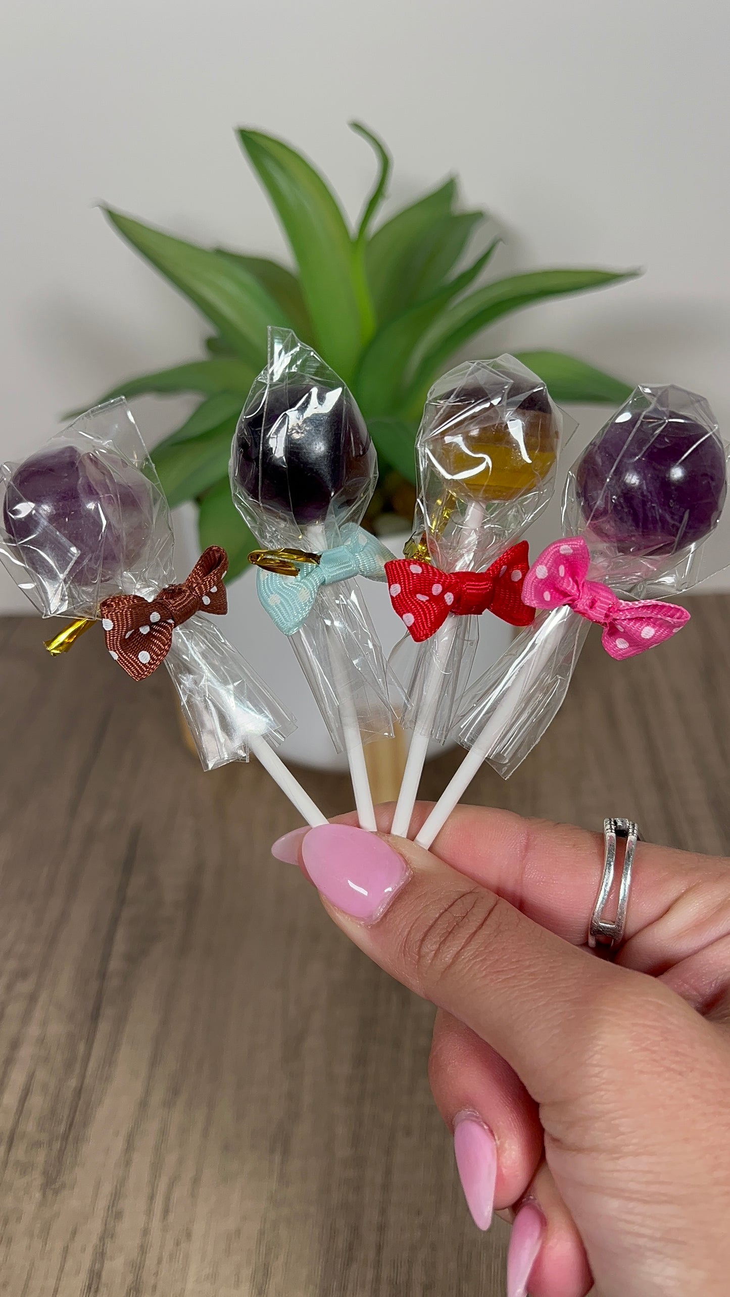 Intuitively Chosen Fluorite Lollipops