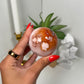 Carnelian x flower agate sphere (38y)