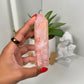 Carnelian x Flower Agate Tower (39s)