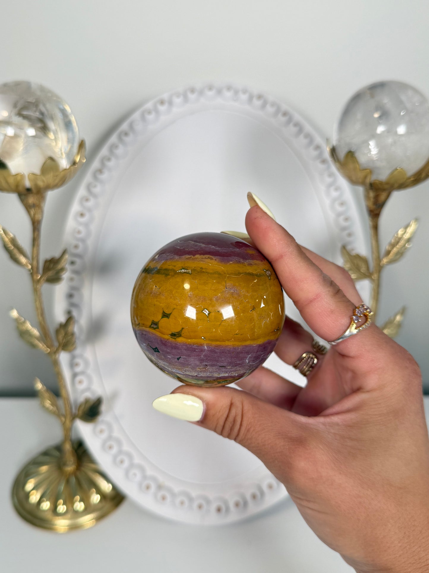 Kambamby Ocean Jasper Sphere (68h)